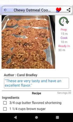 Oatmeal Cuisine android App screenshot 9