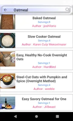 Oatmeal Cuisine android App screenshot 10